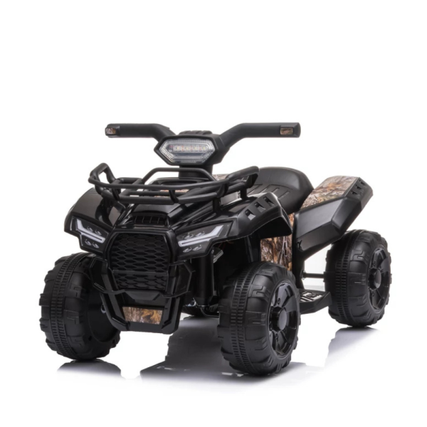 Детско акумулаторно ATV J320 6V – LED светлини, USB музика и офроуд приключения за деца 1.5–4 години, черно