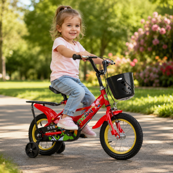 Детски велосипед Maibeki с кош в предната част C BIKE4