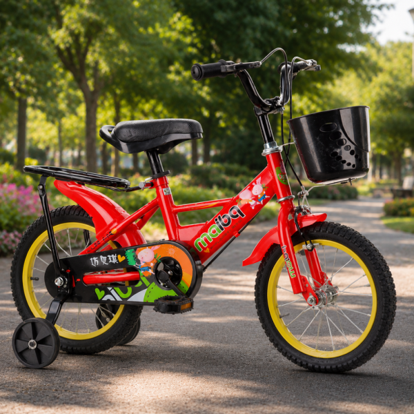 Детски велосипед Maibeki с кош в предната част C BIKE4 - червен 14 инча