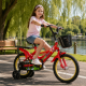 Детски велосипед Maibeki с кош в предната част C BIKE4 - червен 16 инча 2