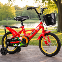 Детски велосипед Maibeki с кош в предната част C BIKE4 - червен 16 инча
