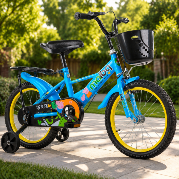Детски велосипед Maibeki с кош в предната част C BIKE4 - син 16 инча 1