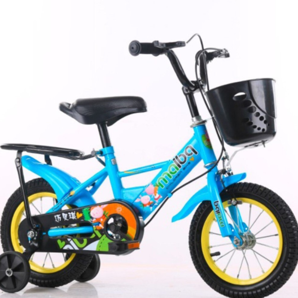 Детски велосипед Maibeki с кош в предната част C BIKE4 - син 12 инча