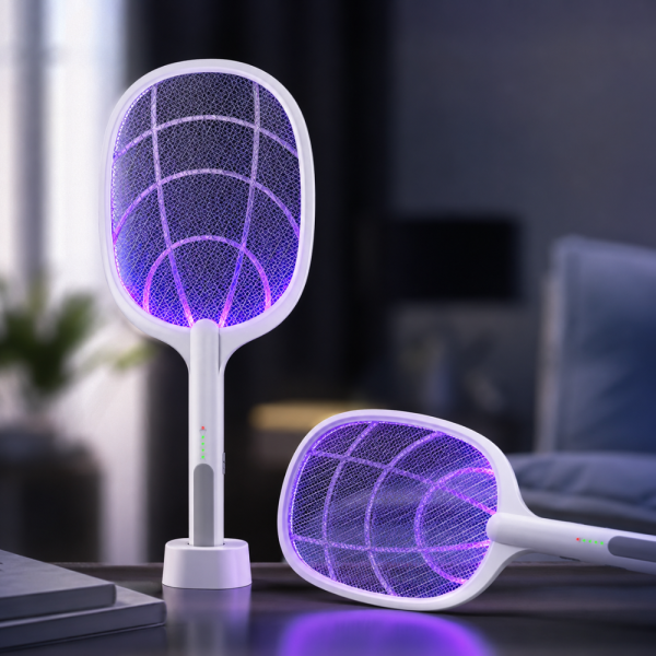 Електрическа палка 3 в 1 с UV лампа, USB зареждане, автоматична стойка – за комари, мухи и летящи насекоми 3