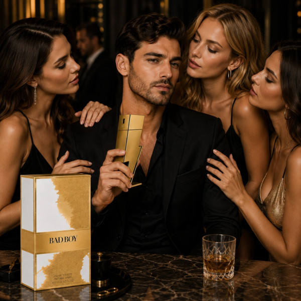 Луксозен мъжки парфюм Bad Boy, Eau de Toilette ,110 ml, с бергамот, черен пипер, кедър, тонка и какао