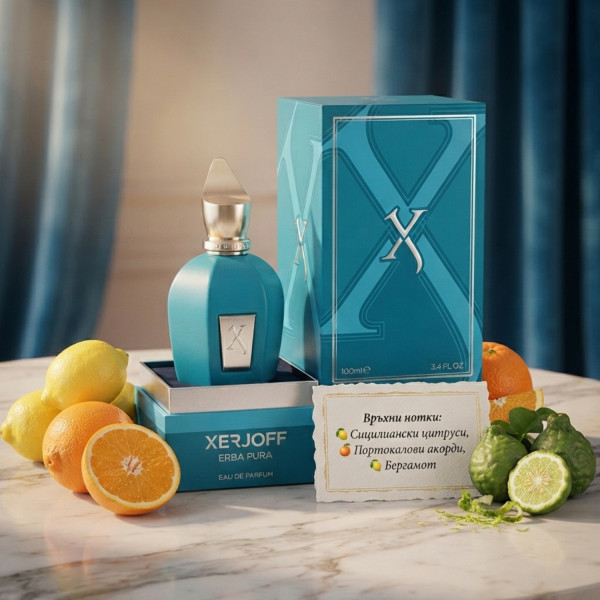 Xerjoff Erba Pura EDP 100 мл – Унисекс луксозен парфюм с цитруси, сочни плодове, ванилия, мускус и кехлибар 5