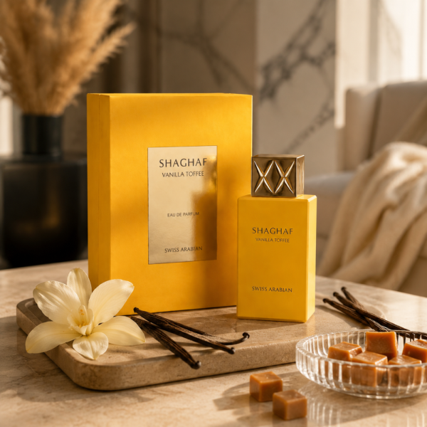 SHAGHAF VANILLA TOFFEE by Swiss Arabian 100 мл – Луксозен гурме парфюм с тофи, арабско кафе и мадагаскарска ванилия