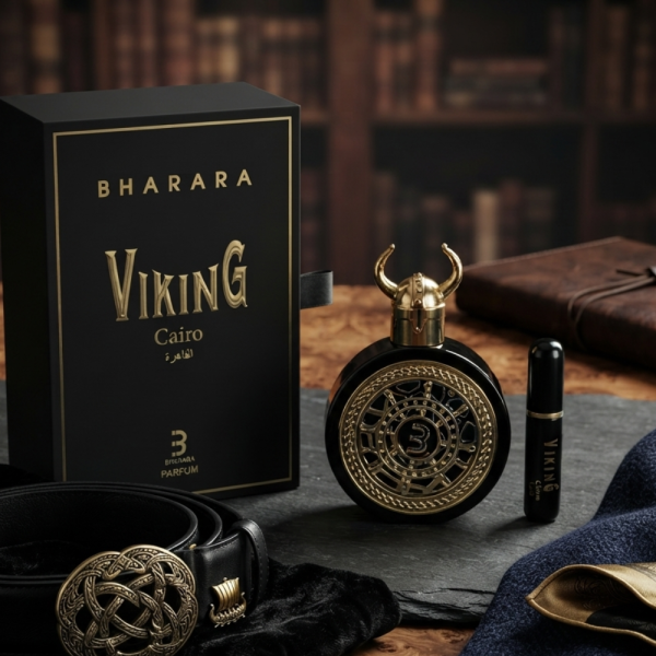 Bharara Viking Cairo парфюм EDP 100 мл – Свеж цитрусов аромат с бергамот, лимон, джинджифил, лавандула, кехлибар и мускус