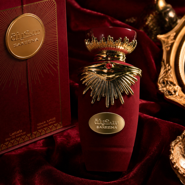 Lattafa Sakeena Eau de Parfum 100 мл – Плодово-гурме дамски парфюм с маракуя, карамел и ванилия 4