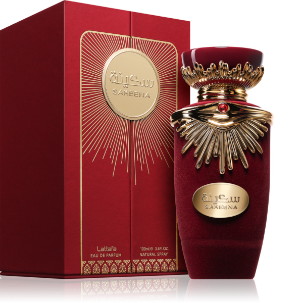 Lattafa Sakeena Eau de Parfum 100 мл – Плодово-гурме дамски парфюм с маракуя, карамел и ванилия