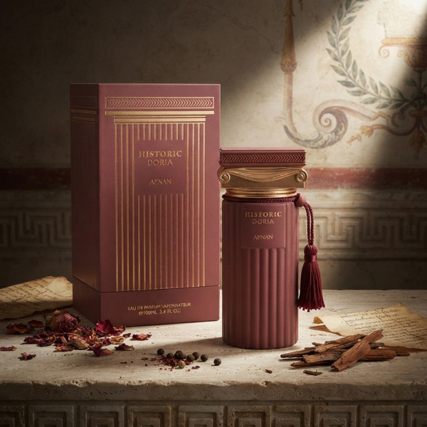 Afnan Historic Doria EDP 100 мл – Луксозен ориенталски аромат с нотки на подправки, дърво и сладка топлина