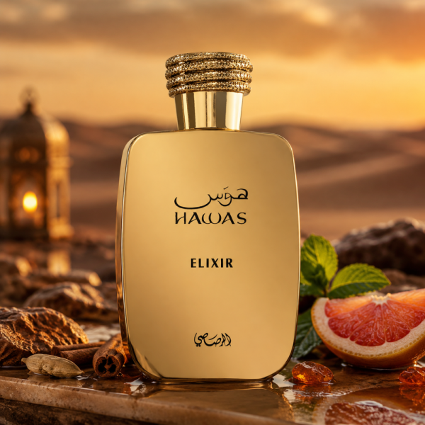 Rasasi Hawas Elixir EDP 100 ml – Интензивен аромат за него и нея с мента, ванилия и кехлибар 2