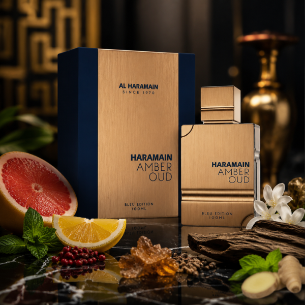 Al Haramain Amber Oud Bleu Edition EDP 100 мл – Луксозен арабски парфюм със свежи цитрусови, пикантни и дървесни нотки