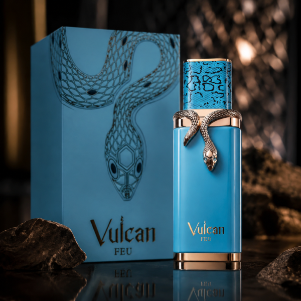Vulcan Feu Eau de Parfum 100 мл – Дръзки цитрусово-плодов аромат с манго, джинджифил и дървесни нотки