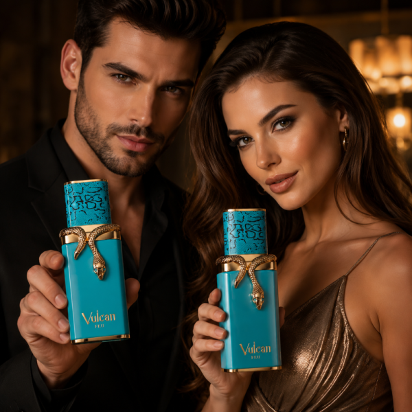 Vulcan Feu Eau de Parfum 100 мл – Дръзки цитрусово-плодов аромат с манго, джинджифил и дървесни нотки