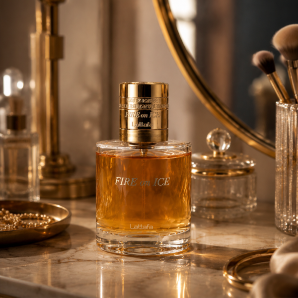 Lattafa Fire On Ice Eau de Parfum 100 мл – Завладяващ аромат за него и нея с къпина, канела, карамел и дървесна харизма