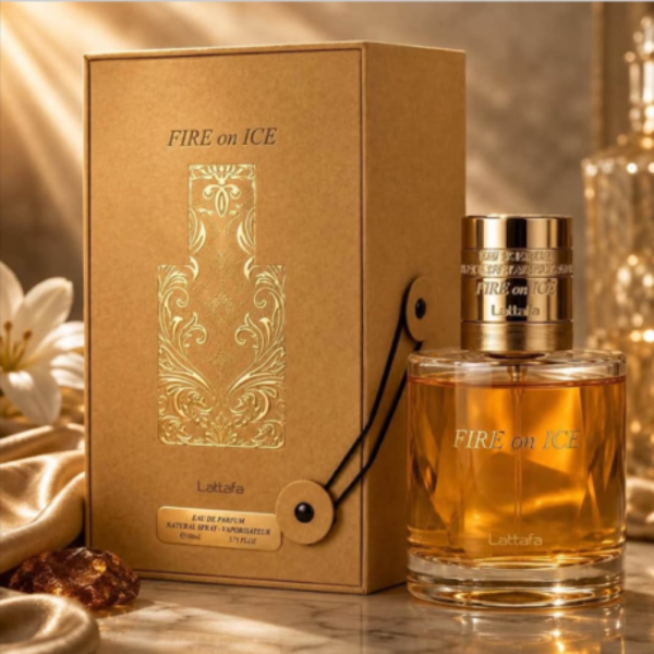 Lattafa Fire On Ice Eau de Parfum 100 мл – Завладяващ аромат за него и нея с къпина, канела, карамел и дървесна харизма 6