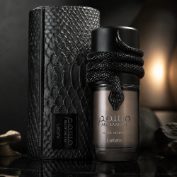 Lattafa Musamam Black Intense 100 мл – Луксозен парфюм за него и нея с дървесен аромат, уд, какао и амброксан