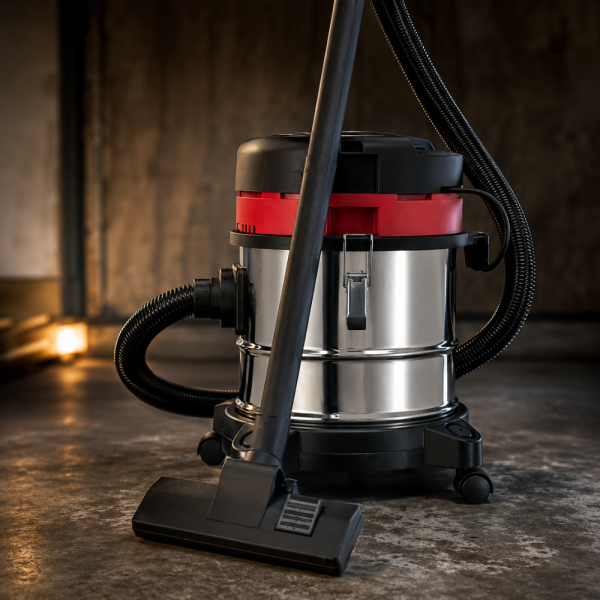 Прахосмукачка KraftRoyal 601-B20 за сухо и мокро почистване - 1200W, 20L, неръждаем резервоар, функция издухване 1