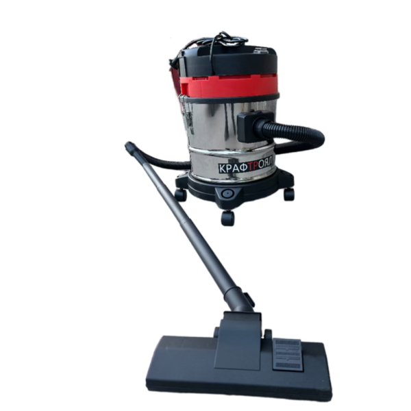 Прахосмукачка KraftRoyal 601-B20 за сухо и мокро почистване - 1200W, 20L, неръждаем резервоар, функция издухване