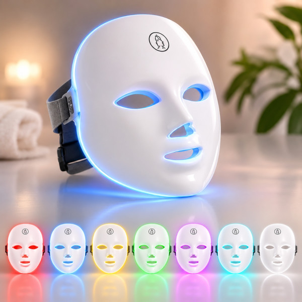 LED Маска за Светлинна Терапия с 7 Цвята – Подмладяване, Анти-Акне и Възстановяване на Кожата 1