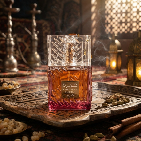 Lattafa Khamrah Dukhan Eau de Parfum 100 ml – Димен ориенталски унисекс парфюм с тютюн и тамян