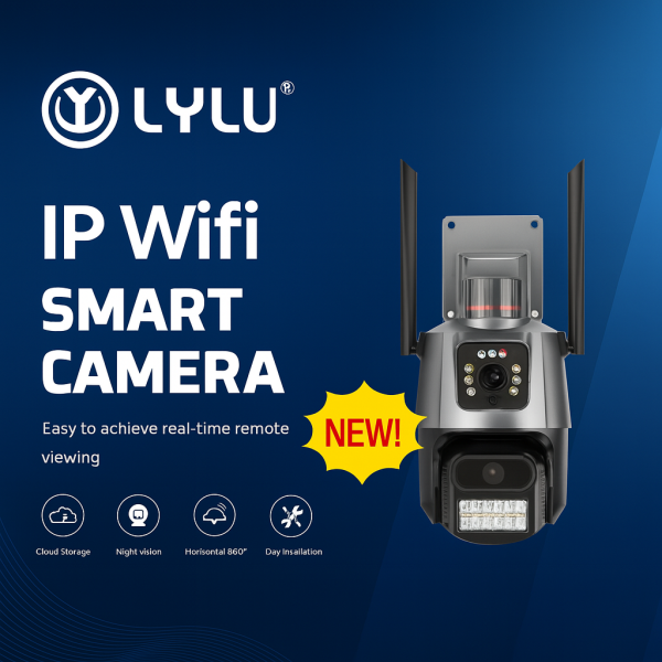 Двойна Smart WiFi безжична IP 6MPX камера,LED,4К Ultra HD IP01 + Подарък карта памет 64ГБ FS-23124 7