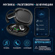 Безжични Bluetooth слушалки YYK-Q16S с дисплей и AI функции, черни 3