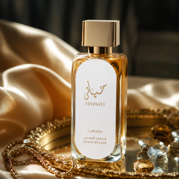 Комплект луксозни арабски парфюми за него и за нея Lattafa Hayaati Gold Elixir + Hayaati Florence EDP 100 мл