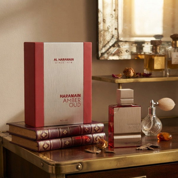 Комплект Al Haramain Amber Oud White Edition + Amber Oud Rouge EDP 100 мл – Луксозни арабски унисекс парфюми за него и за нея 4
