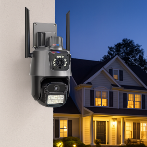 Двойна Smart WiFi безжична IP 6MPX камера 15108 + Подарък Карта памет HIKSEMI NEO 64GB 24369