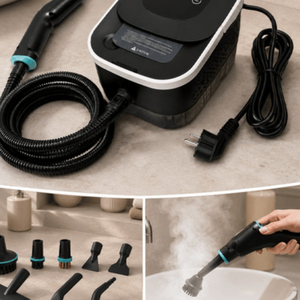 Парочистачка 2500 W с комплект аксесоари – Мощно почистване с гореща пара 3