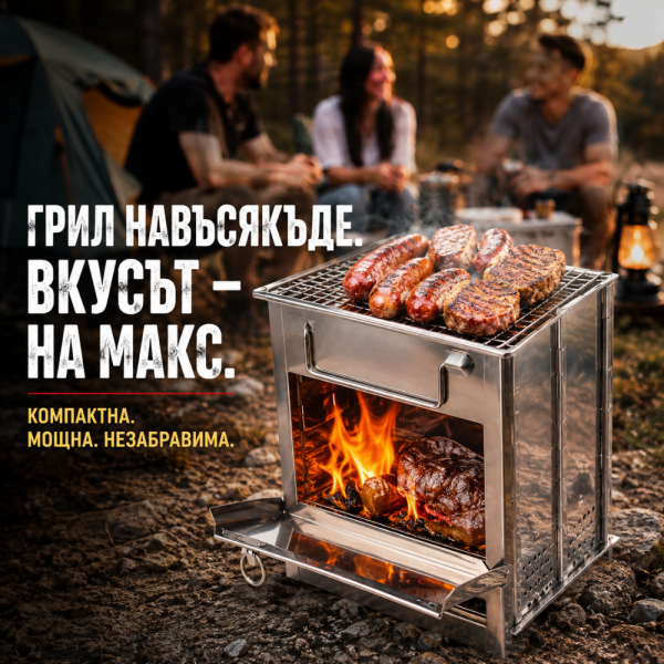 Сгъваема ракетна печка от неръждаема стомана – Преносима многогоривна печка за къмпинг, туризъм и градина 2