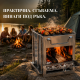 Сгъваема ракетна печка от неръждаема стомана – Преносима многогоривна печка за къмпинг, туризъм и градина 4