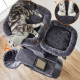 Драскалка за котки Dark Gray 206 см – XXL катерушка с къщички, хамаци и платформи 4