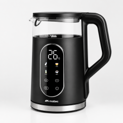 Електрическа кана 2200W с регулиране на температурата 40–100°C, 1.7L, LED дисплей и функция Keep Warm