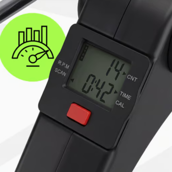 Велоергометър BodySpin Core с LCD дисплей и регулируемо съпротивление – за ръце и крака 11