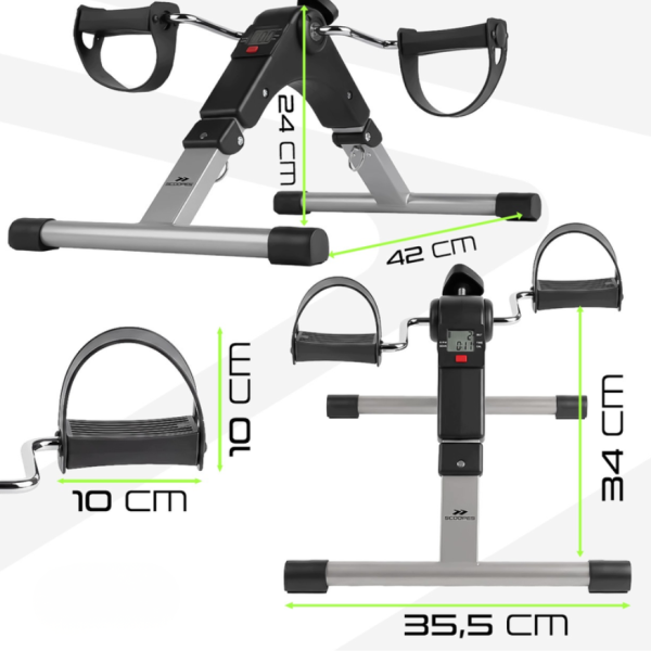 Велоергометър BodySpin Core с LCD дисплей и регулируемо съпротивление – за ръце и крака