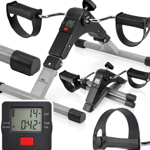 Велоергометър BodySpin Core с LCD дисплей и регулируемо съпротивление – за ръце и крака 9