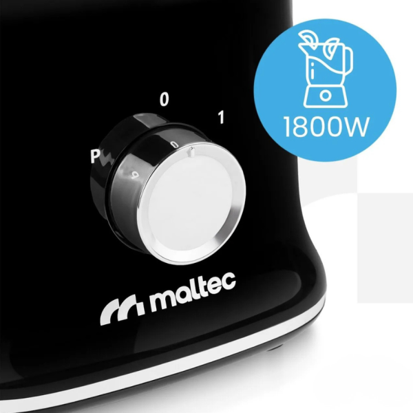 Мощен блендер 3 в 1 – 1800W, стъклена кана 1.6L, мелачка и 2 бутилки To-Go