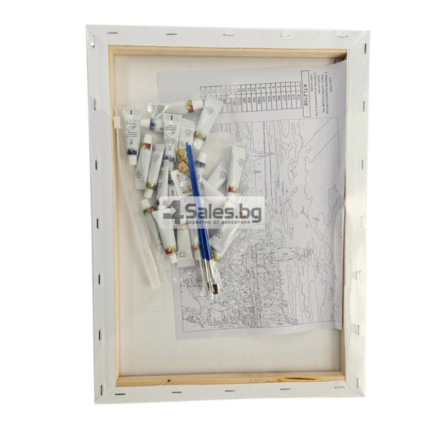 Картина за рисуване по номера с рамка 40x50 см