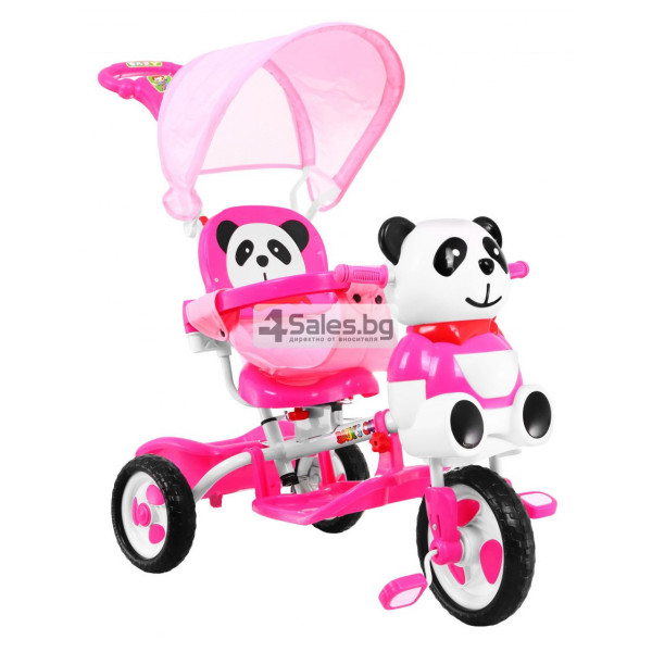 Детска триколка Panda със сенник и родителска дръжка 2