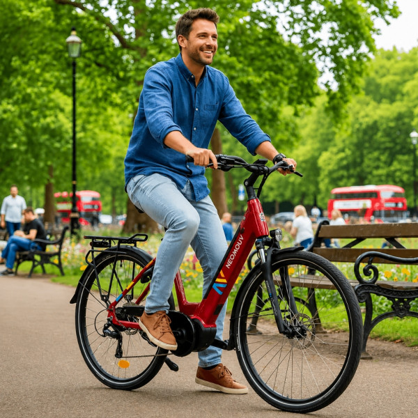 Електрически велосипед 26″ с батерия 522Wh, мотор 250W и пробег до 100 км – алуминиева рамка, 7 скорости 5