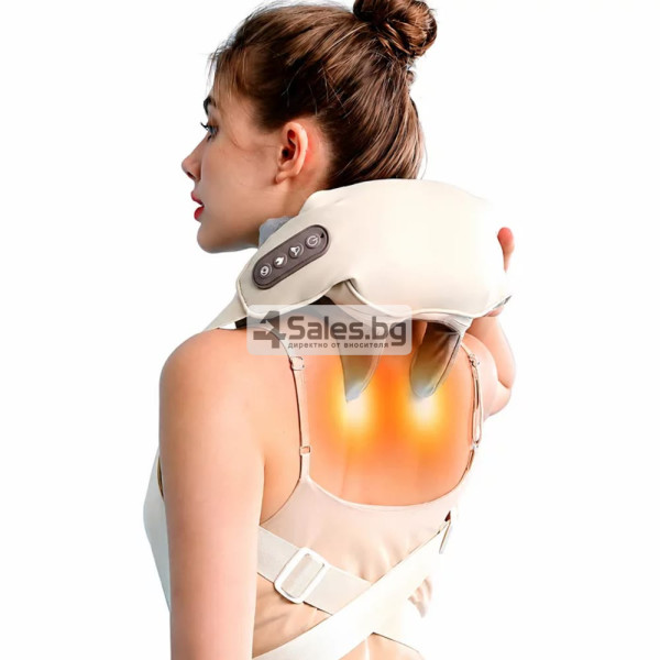 ✨ Shiatsu масажна яка за врат, шия и гръб с отопление 8
