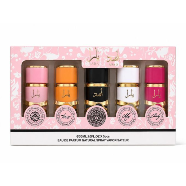 Комплект арабски парфюми 5 в 1 – Yara, Asad, Yara Moi, Yara Tous и Yara Candy, 5 × 30 мл Eau de Parfum 6