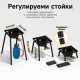 Газов котлон за къмпинг и градина с регулируеми крака 4