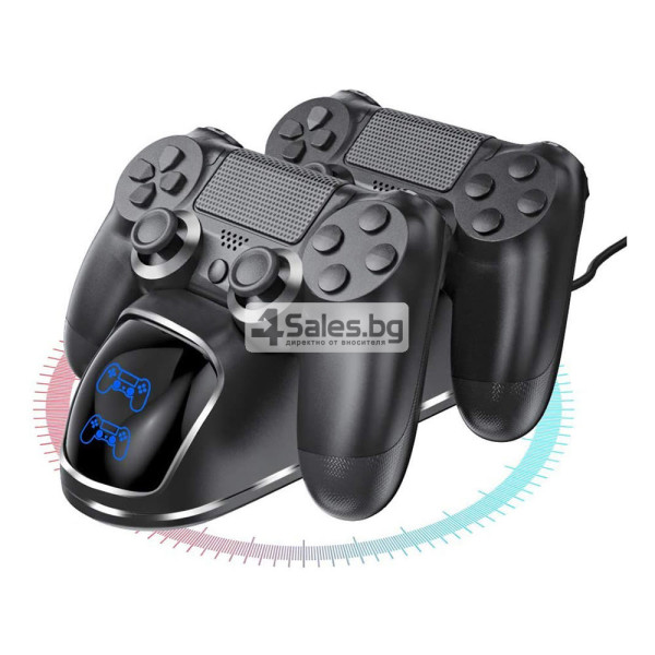 Докинг станция за зареждане на два PS4 контролера 4