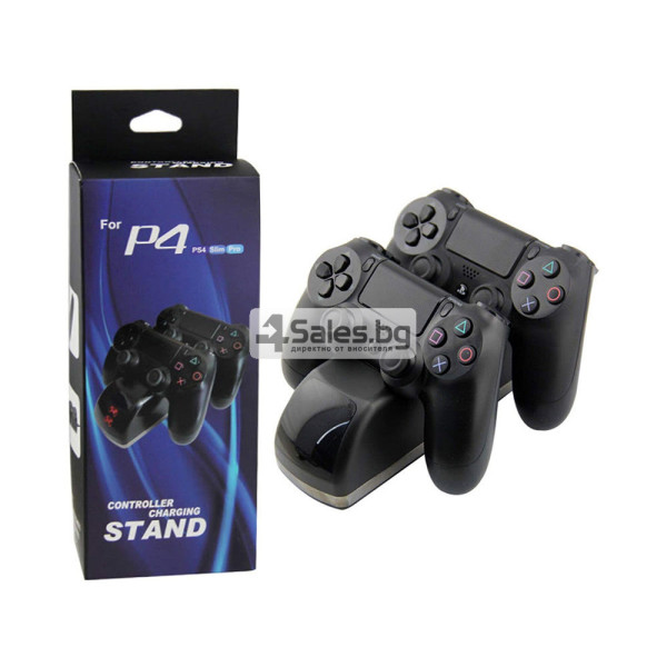Докинг станция за зареждане на два PS4 контролера 7