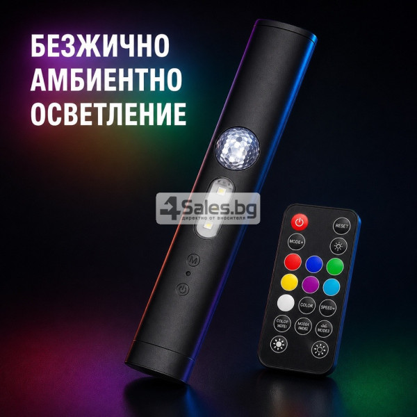 Безжично LED амбиентно осветление за автомобил