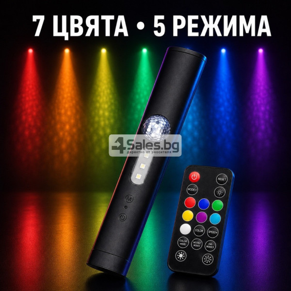 Безжично LED амбиентно осветление за автомобил 2